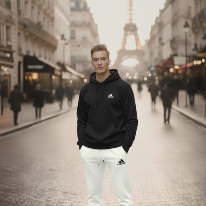 طقم هودي مبطن بالكامل مقاس L