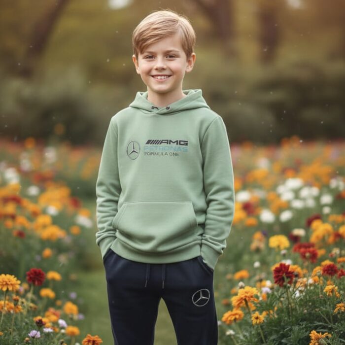 طقم هودي مرسيدس اطفال ولادي-بناتي