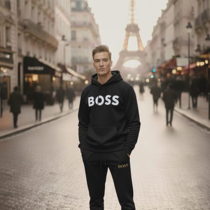 طقم هودي كامل بوس مقاس M