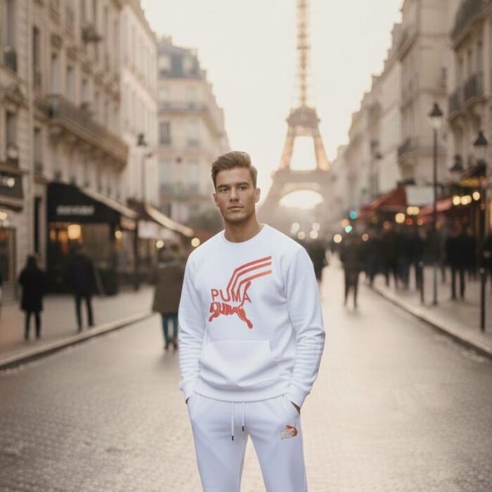 طقم بوما كامل ابيض مقاس L