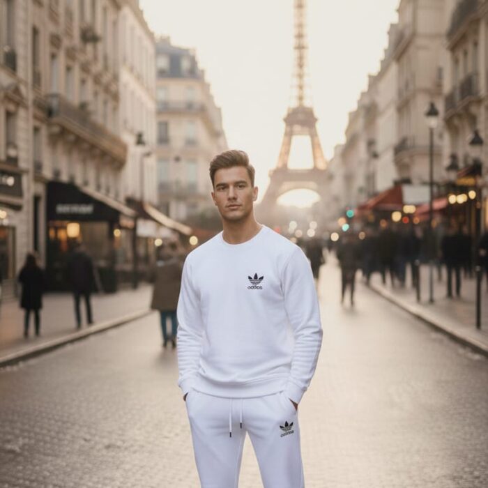 طقم راوند مبطن قطن بالكامل مقاس xl