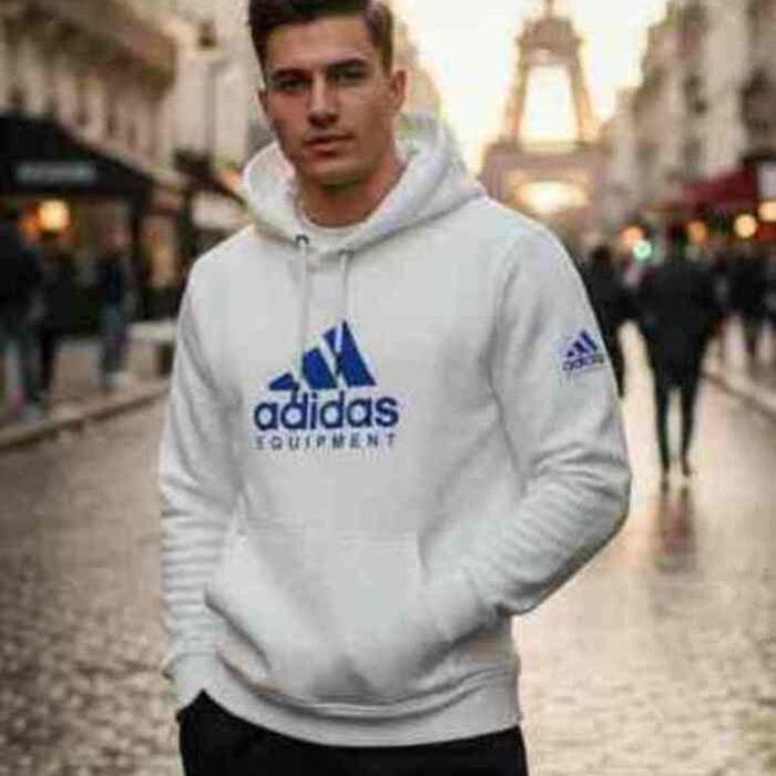 طقم هودي اديداس بالشروال الاسود